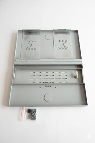 Image of VYAR 2U Metal Rack for DVR /NVR /Network Switches - Lockable, Ventilated with Top & Side Airflow, 2-Way Cable Management Holes - 490x300x160mm Secure Equipment Cabinet