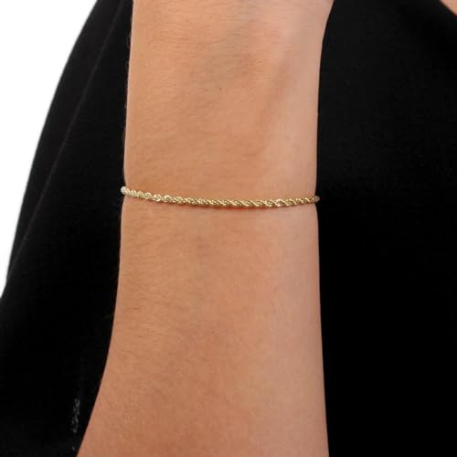 Pulseira Cordão Baiano Trançado Folheado Ouro I8k Feminina Autentico Bella Bijoux Deluxe