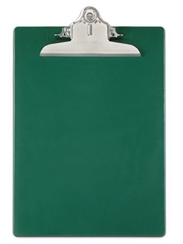 Saunders Recycled Plastic Clipboard, 1-Inch Capacity, Holds 8.5 x 12 Inches, Green (21604)