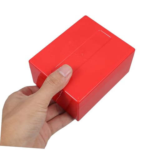 Caja compacta roja para almacenar monedas y joyas miniatura 3