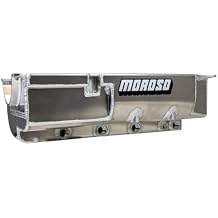 Moroso 21582 Big Block Chevy Aluminum Dry Sump Oil Pan, 4 Pick Ups, No Starter Notch