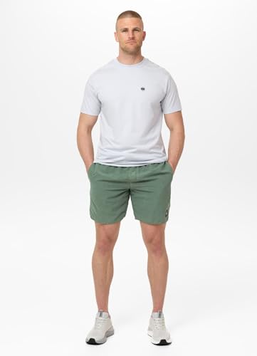PITBULL - T-shirty męskie Slim Fit Scott, ultralekki i oddychający, męski T-shirt z logo, letnie koszulki dla mężczyzn, koszulka sportowa, niebieski, M