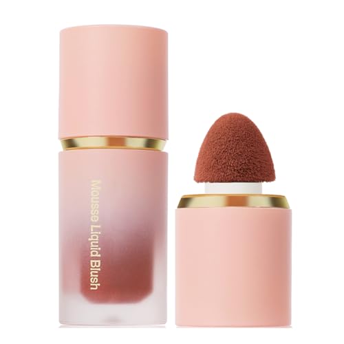 女性のためのマットリキッドフェイスチークは、この滑らかな顔料で頬に色を追加しますクッションナチュラルチーク付きの機能的なメイクアップです