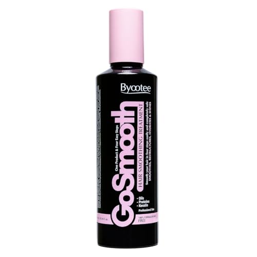 GoSmooth Professional Hair Smoothing Treatment, Enriched With a Blend of Amino Acids, Natural Oils, Keratin and Hyaluronic Acid. 100% Formaldehyde Free.