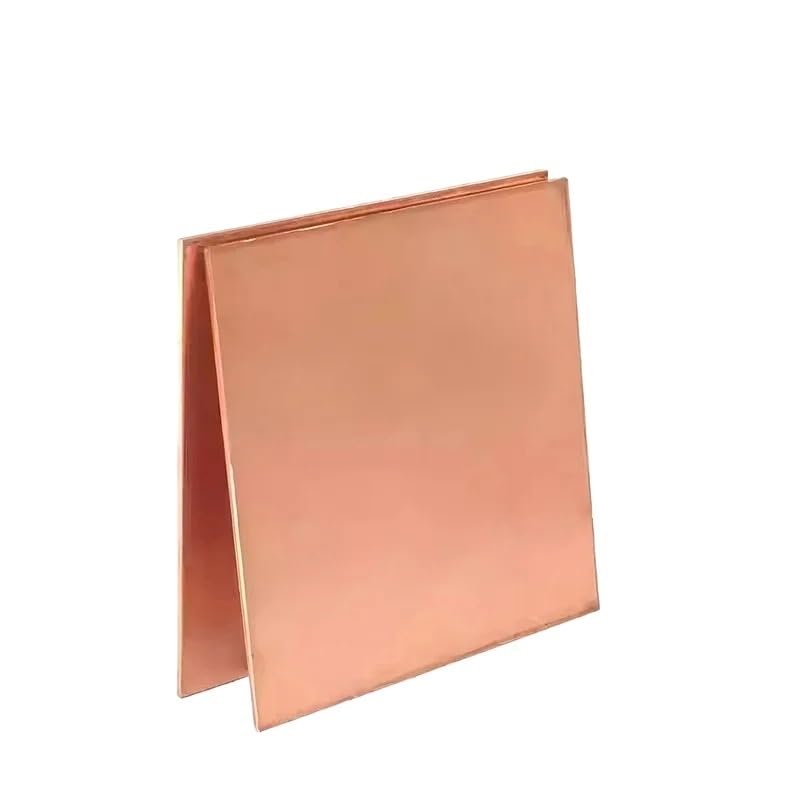 Placa de cobre puro T2, hoja de cobre de 0,5-2mm de espesor, materia prima Industrial, procesamiento DIY(Thickness 0.5mm,200x300mm)