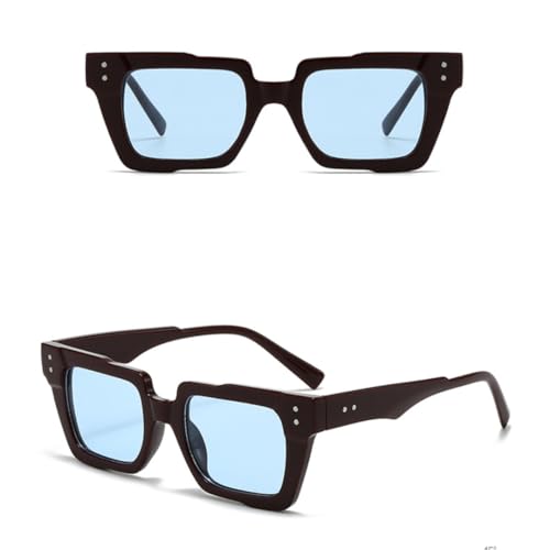 Lunettes de soleil œil de chat rétro punk aux rivets graphiques audacieux - 4