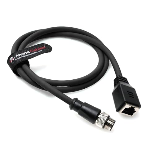 Cable Ethernet Alvin's Cables M12 D-Code 4 Pin a RJ45 2 m miniatura 3
