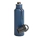 BottleKeeper - The Standard 2.0 - The Original Stainless Steel Bottle Holder and Insulator to Keep Your Beer Colder (Blue)