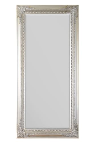 MirrorOutlet Caspian Vintage Silver Elegant Antique Design Full Length Mirror 178 x 87 CM