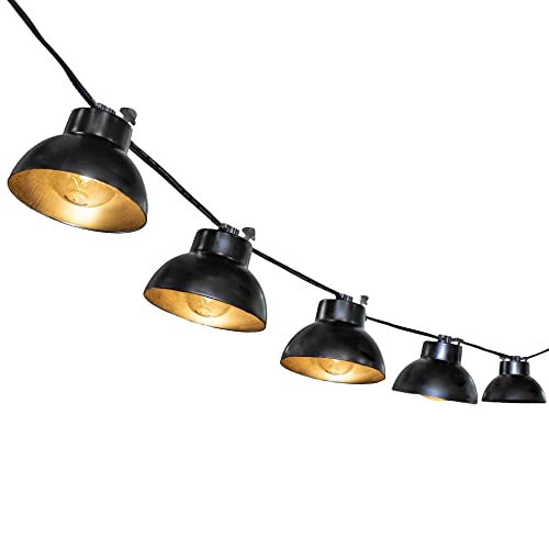 Novelty Lights G40 Led Outdoor Lantern Bell String Lights With Metal Lampshades For Patio Yard Gazebo Hanging Decorations, 11 Feet #TOP2