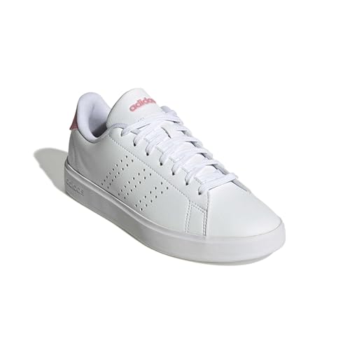 Image of adidas Womens Advantage Lace Up Sneakers Shoes Casual - White