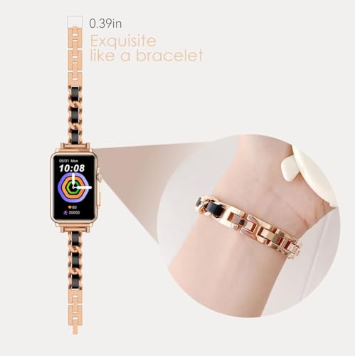 Correa metálica ajustable para smartwatch FITVII miniatura 5