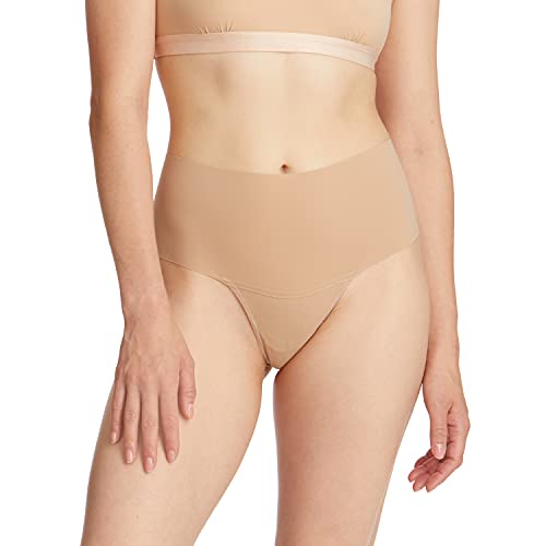 Image of hanky panky - BreatheSoft High Rise Thongs for Women | Microfibre Knit Underwear Panties, Lingerie | Sizes (XS-XL), 3 pack