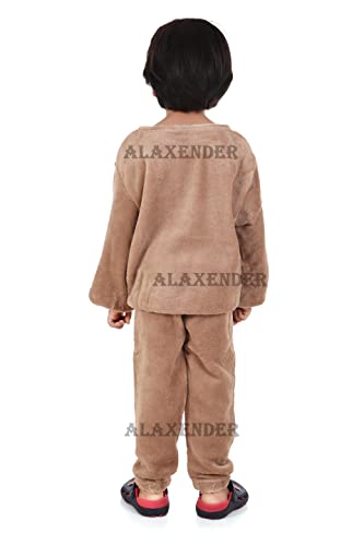 Image of Winter Night Suit for Kids Top & Pajama Set (Warm Fleece) Size (4 to 6 Years Kids)