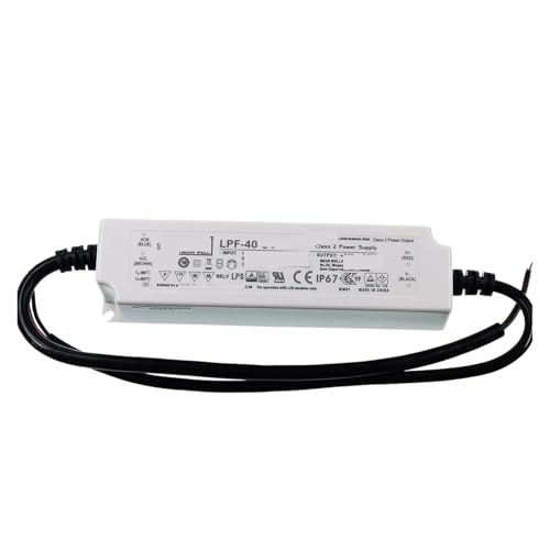 Alimentation LED LPF-40 boîtier plastique IP67 étanche tension fixe