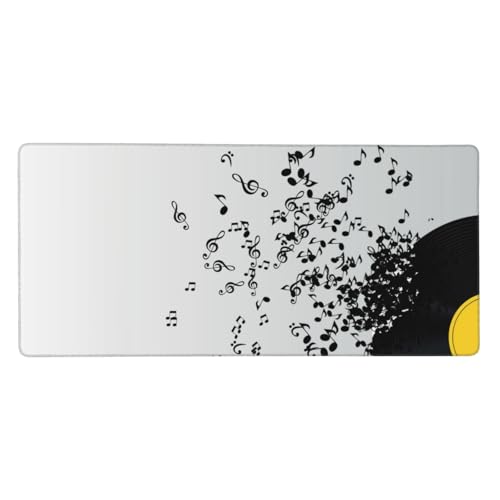 Tapis de souris grand format motif vinyle 40x90cm avec base en caoutchouc