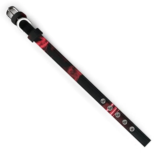 Collier réglable pour chien rouge collier ajustable taille petite à moyenne