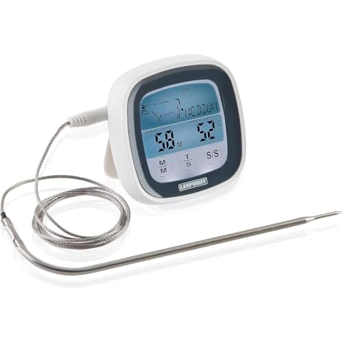 Inkbird BG-BT1X Grillthermometer mit Bluetooth, Fleischthermometer für Temperaturmessung, Instant Read Kochthermometer Langlebiges und leichtes Küchenthermometer für Braten, BBQ, Baby-Ernährung 2 Leifheit digitales Bratenthermometer, Grillthermometer mit voreingestellten Garstufen und Timer, magnetisches Fleischthermometer für den Backofen, Thermometer inklusives Batterien, für perfektes Garen