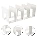 DOITOOL 4grids Acrylic File Organizer Desk Supplies Multi-Function Bookend Bookstand Office Shelves