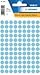 Produktbild Herma Vielzwecketiketten blau 8 mm rund Papier matt 540 St.