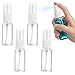 EJRUP 4 Pcs Spray Bottles, 50 ml Spray Bottle, Reusable Tomizer Plastic Perfume Bottle, Transparent Spray Bottle, Mini Empty Spray Bottles, for Liquid Travel Cosmetics