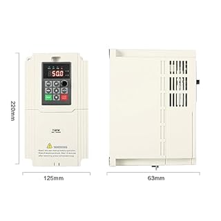 DEWIN Inverter per Motori Trifase,7.5KW 380V Ingresso trifase Uscita trifase,Convertitore di Frequenza Azionamento a Frequenza Variabile VFD Inverter Trifase(Size : 7.5kW)