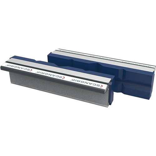 Prismen-Magnet-Schraubstockbacken Polyurethan 1 Paar Backenbreite 100 mm SCANGRIP