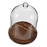 Double fonctionnalité : sert à la fois de présentoir à fleurs et de cache-bougie, ce qui en fait un ajout à votre maison, en verre pour fleurs conservées, cloche pour desserts