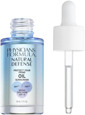 Physicians Formula Natural Defense Protect Your Primer Makeup For Face, Oil Free Full Spectrum Protection SPF 15, Dermatologist Tested, Clinicially Tested