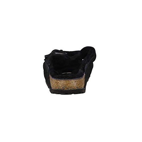 Miniatura 5 de Birkenstock 752663 Arizona Shearling Black Black, Suede Leather Hombre Black Eu 42
