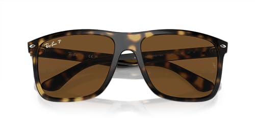 Ray-Ban RB4547 Boyfriend Two Sunglasses, Havana/Brown Polarized, 60 mm - image 5