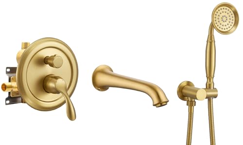 DASAN Antique Wall Mount Tub Filler