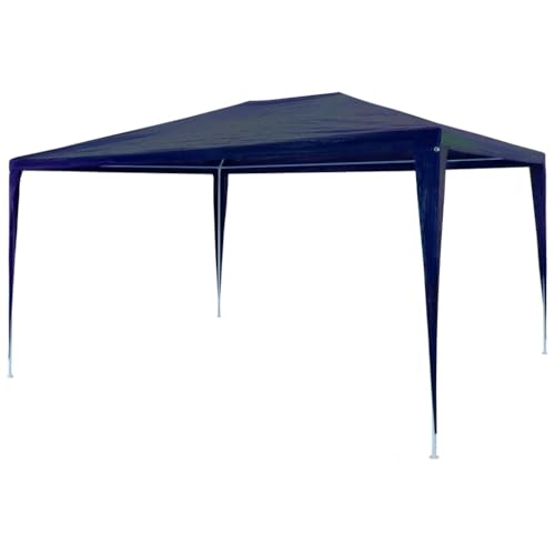 vidaXL Partyzelt 3x4 m Blau Pavillon Gartenzelt Gartenpavillon Bierzelt Zelt
