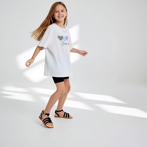 Image of Girls Gladiator Sandals with Adjustable Buckle Comfy Ankle Strappy Flat Shoes