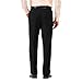 Haggar Mens Cool 18 Pro Classic Fit Pleat Front Hidden Expandable Waist with Big & Tall Sizes Casual Pants, Black, 34W x 30L US