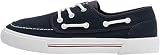 Tommy Hilfiger Hombre Vulcanized Sneaker Core Boat Shoe Canvas Zapatillas, Azul (Desert Sky), 44 EU