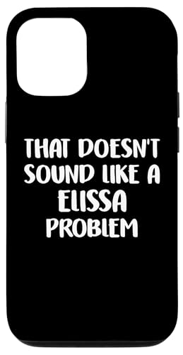 ELISSA Personalized Cute Flower Girls ELISSA Name スマホケース iPhone 12/12 Pro 用