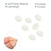 PATIKIL 4x3mm Glow Fishing Beads, 200Pcs Soft Plastic Oval Rubber Luminous Fishing Bait Eggs Rig Bead Tackle Lures Accessories with Storage Box, White
