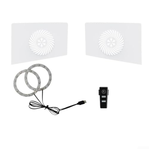 Plaque frontale de rechange pour PS5 Slim avec anneau LED RVB pour blanc – vue 4