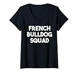 Photo Gallery donna french bulldog squad - divertente amante del bulldog francese maglietta con collo a v Photo Gallery donna french bulldog squad - divertente amante del bulldog francese maglietta con collo a v