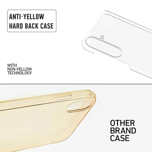 Image of DIZORO Compatible with Samsung Galaxy A36 5G Back Cover Case Clear,[ Anti Yellow ][Military Grade Protection] Hard PC Back Cover Transparent