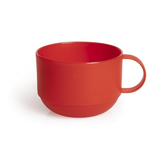 Excelsa Rainbow Tazza Jumbo 0.50 Litri, Rosso, 8 Centimeters cm