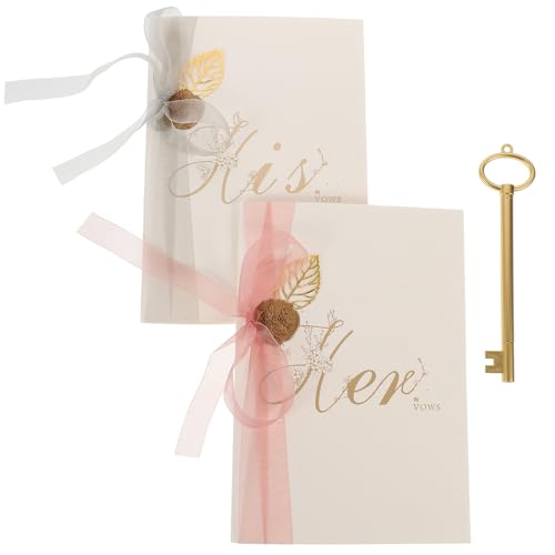 Cartes de vœux mariage ruban lot de 2 en papier écologique