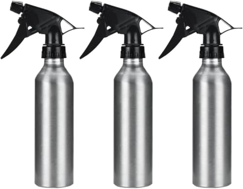 Smeltec 3 botellas de spray pulverizadoras atomizadora de metal, aluminio, agua, liquido, soluciones, productos químicos, envase, perfume, nebulizador, vacío (500 ml)