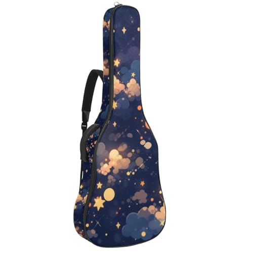 Housse guitare acoustique 41 pouces étanche ciel étoilé avec poches