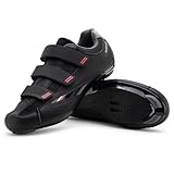 Tommaso Strada 100 SPD & Peloton Shoes for Mens Bikes—2 in 1 Cycling Shoes—Install Your Own Delta or SPD Cleats for Road Bikes, Indoor Cycles or Most Mens Bicycles—3 Hook & Loop—Size 10.5US—44EU