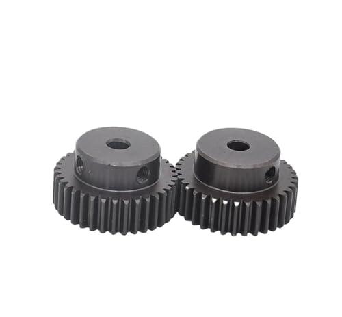 Bevel Gear Pinion Hardware Mechanical 1pcs 1M Spur Gear 44T/45T/48T Carbon Steel Gear Wheel Bore Size 6/8/10/12/15mm(6mm-1M 44T -1pcs)