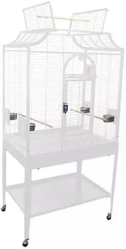 Kings Cages SLF 3221 Parrot Breeder Flight CAGE 32x21x61 Bird Toy Toys Canary (White)