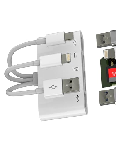 Adaptateur carte SD pour iPhone 16 et appareil photo pour vider vos mémoires en voyage
