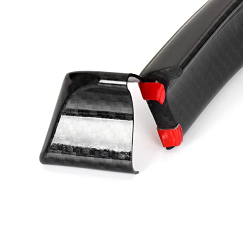 Eccpp Carbon Fiber Spoiler Wing Rubber Rear Roof Trunk Molding Lip Sport Wing Glossy Lip Trim 3D Universal Fit For Ford For Lincoln For Chevy For Chrysler For Mazda For Toyota For Mercury Series #TOP2
